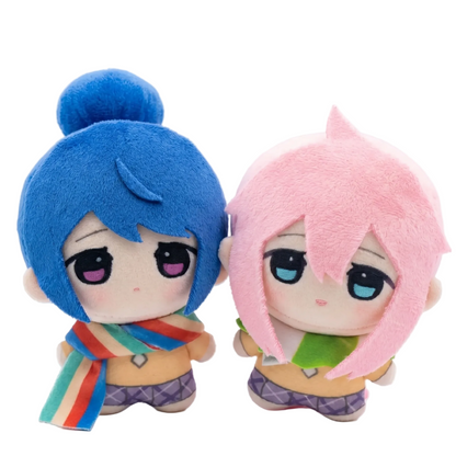 Handmade Nadeshiko Kagamihara plush toy fan-inspired cozy camping anime
