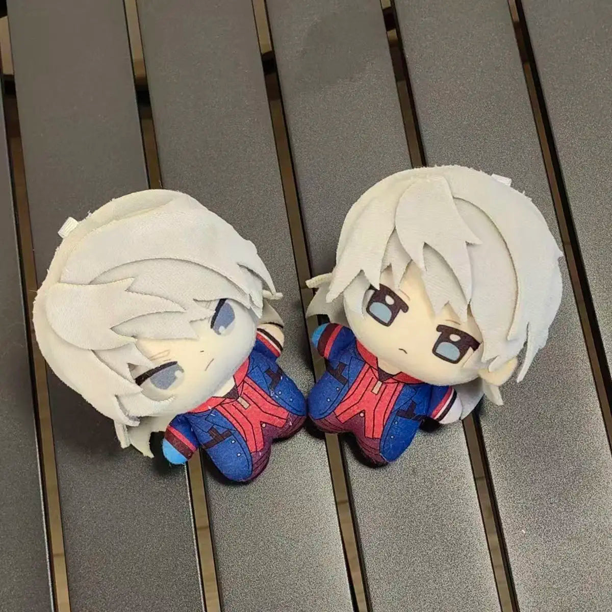 Handmade Nero plush close-up face and character detail
