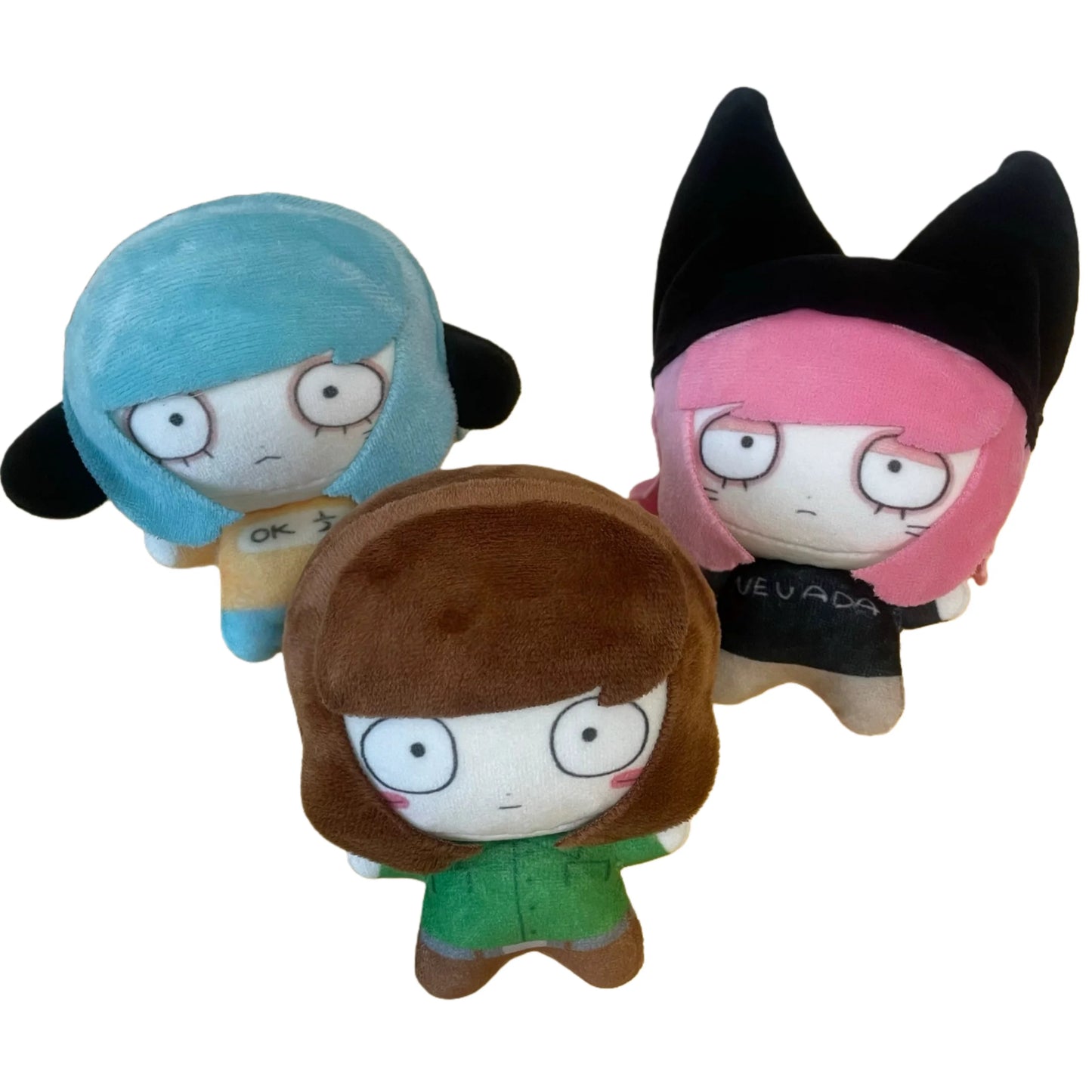 Handmade Nyon plush inspired by a cult surreal webcomic RanFren catman collectible 10cm

