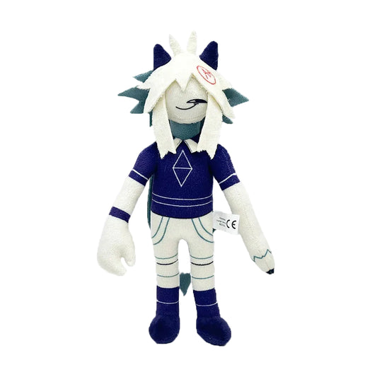 Handmade Oliver plush toy 33cm front view fan-inspired design
