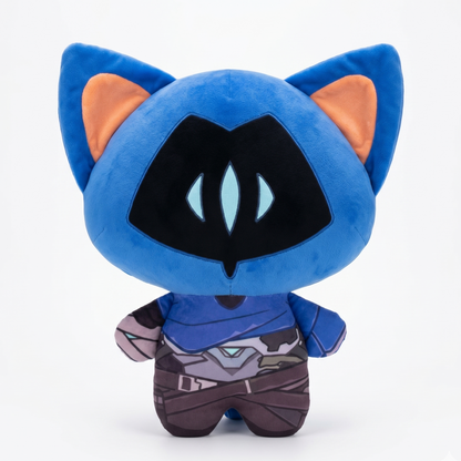 Handmade Omen plush toy inspired by Valorant Controller agent, 10cm
