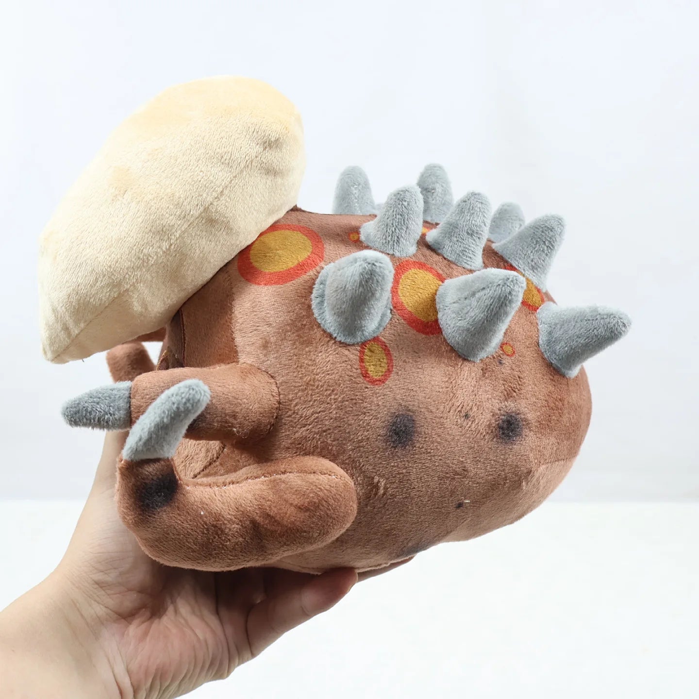 Handmade Pest IS plush - spiky alien creature soft toy front view
