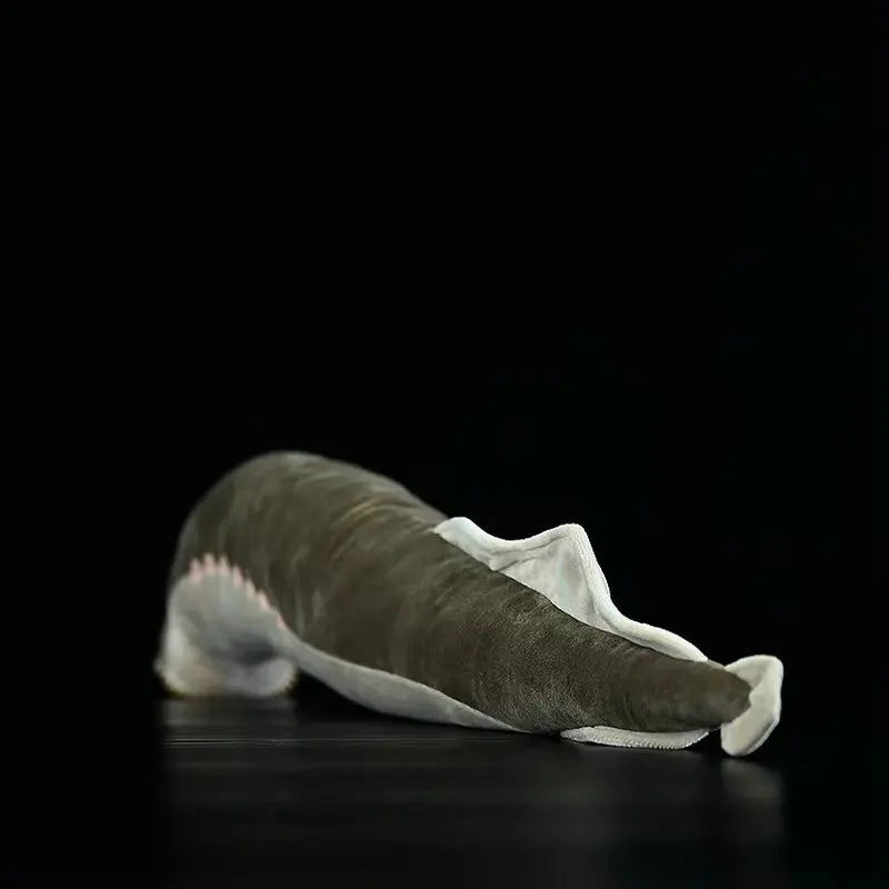 Handmade Sea Lamprey Plush showing soft plush construction and PP cotton filling quality