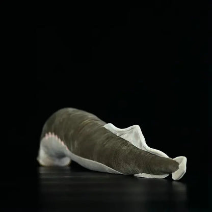 Handmade Sea Lamprey Plush showing soft plush construction and PP cotton filling quality