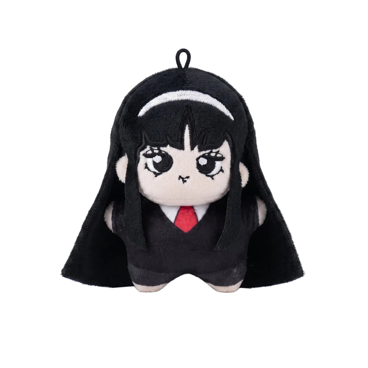 Handmade Tomie plushie 10cm — soft horror manga collectible with long dark hair and iconic beauty mark