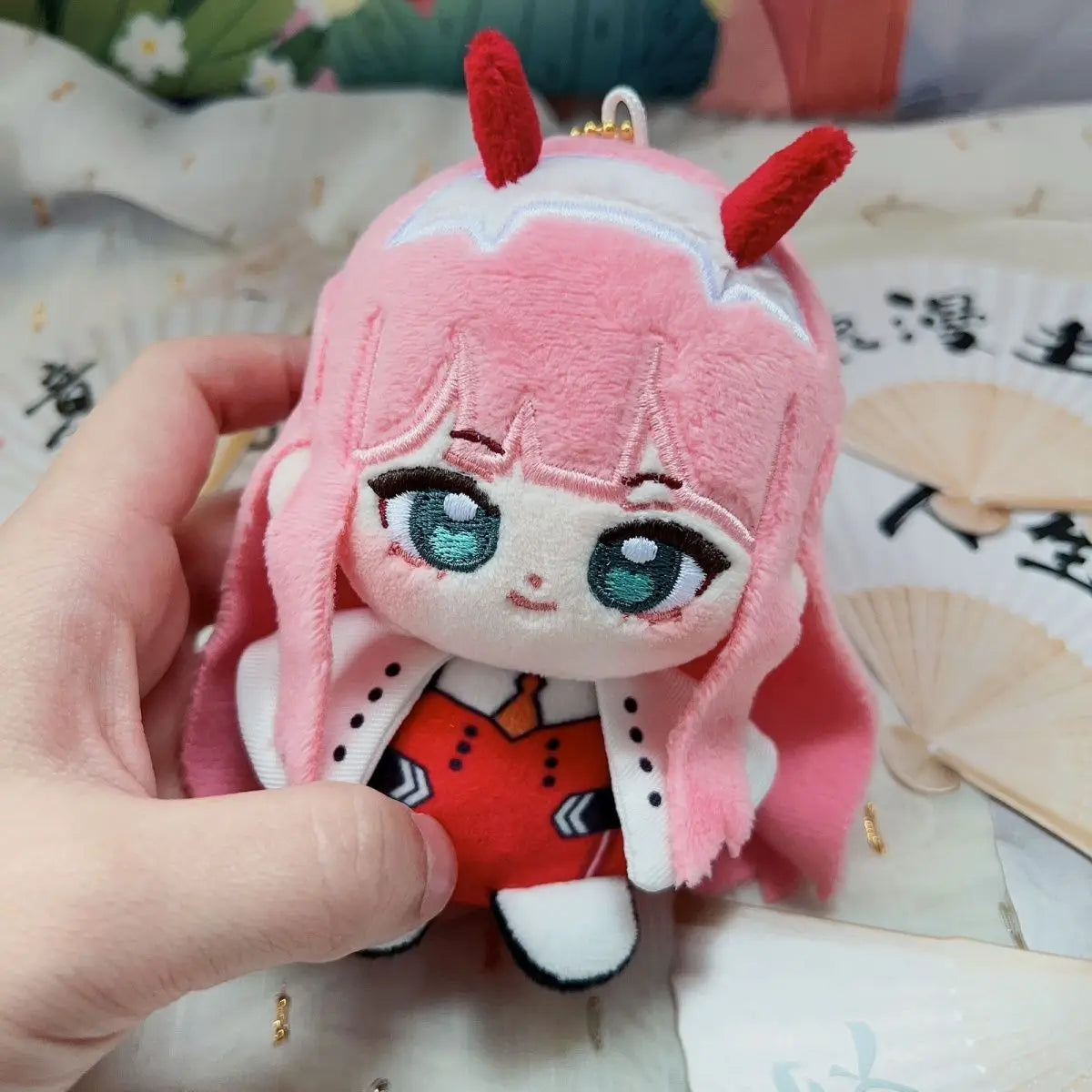 Handmade Zero Two plush anime room decor collectible
