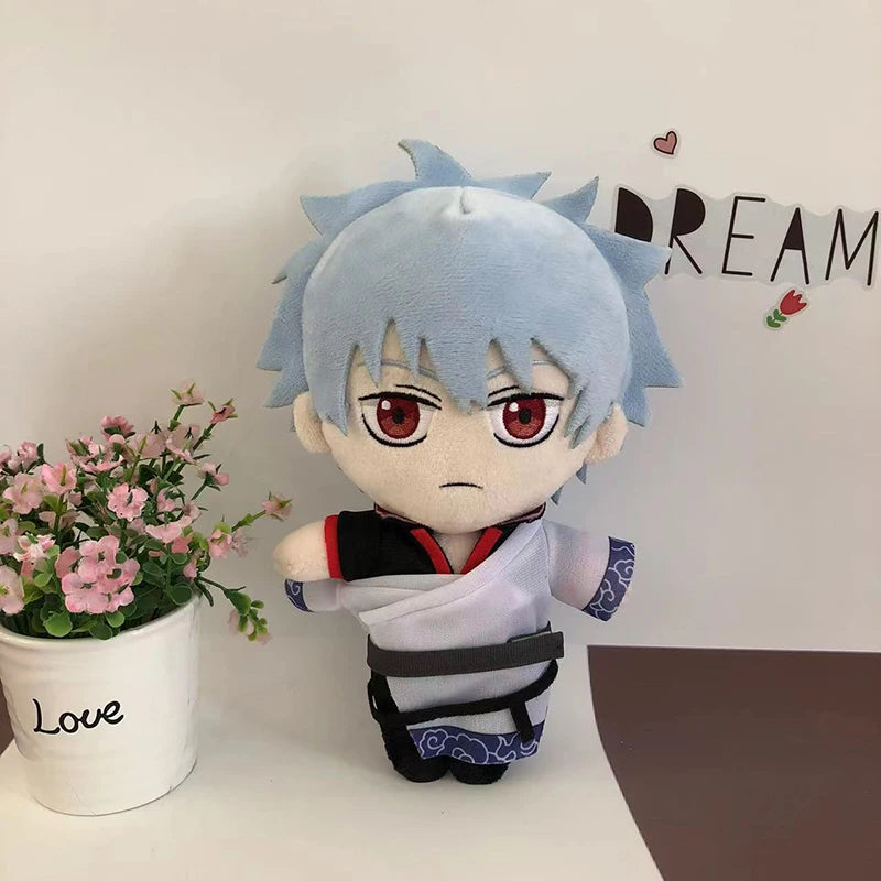 Handmade anime plush Gintoki White Demon inspired design
