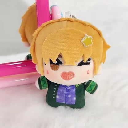Handmade anime plush pendant Choji Tomiyama front view

