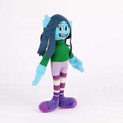 Handmade blue kraken stuffed animal gift for animated fantasy fans
