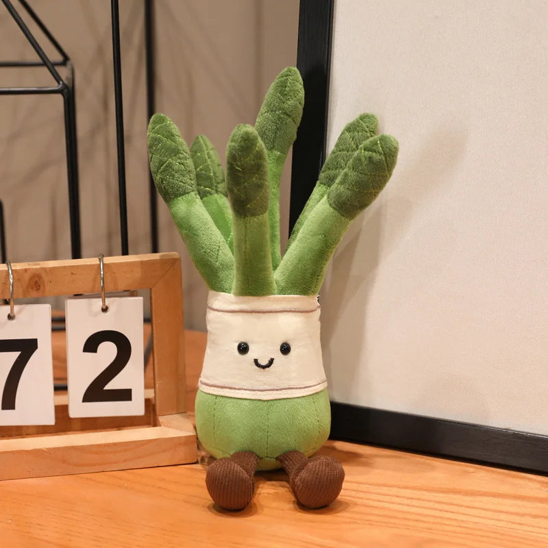 Handmade carrot plushie orange soft stuffed vegetable gift