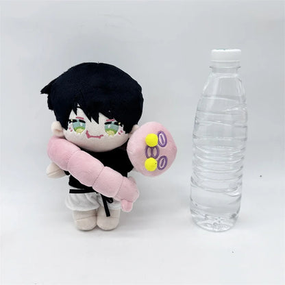 Handmade cursed worm plush 22cm PP cotton filled front view
