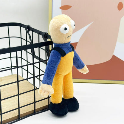 Handmade game plush Bob character How to Fish fan collectible