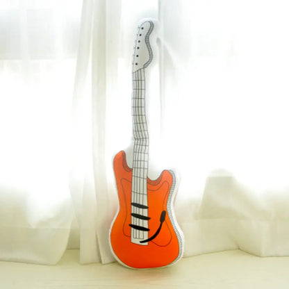Handmade guitar plushie 90cm large size in blue for music studio room decor