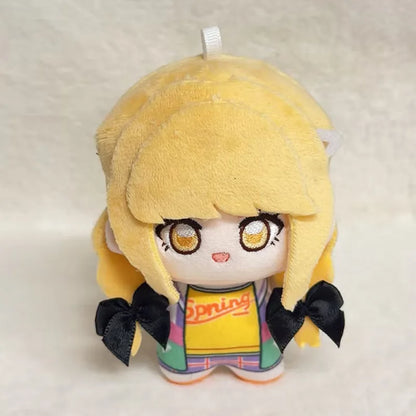Handmade idol game plush five characters flat lay display