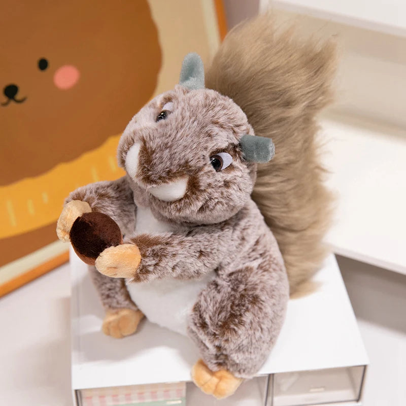 Handmade inspired wild squirrel plush collectible
