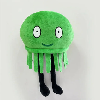 Handmade jade plush side view soft cotton filled fan toy
