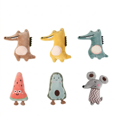 Handmade kawaii plush toy Coffee Crocodile mini fleece stuffed animal