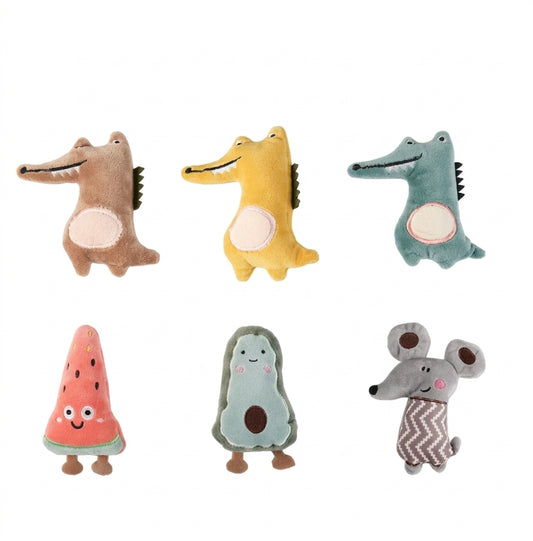 Handmade kawaii plush toy Coffee Crocodile mini fleece stuffed animal