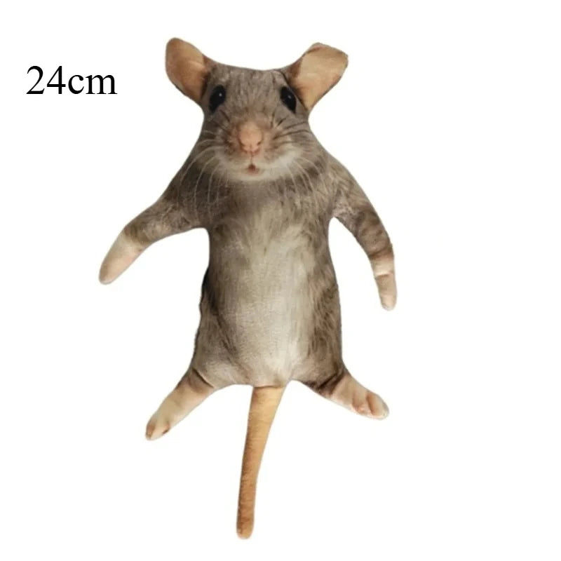 Handmade meme plush funny mouse stuffed animal front view