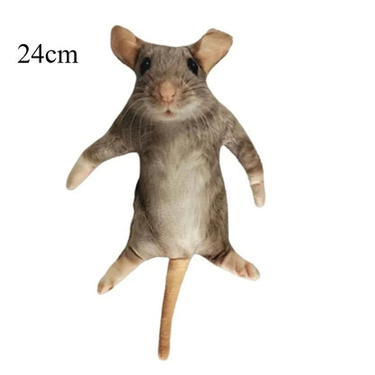 Handmade meme plush funny mouse stuffed animal front view