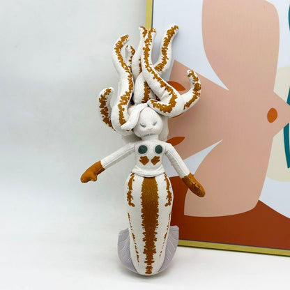 Handmade mermaid plushie gift box packaging
