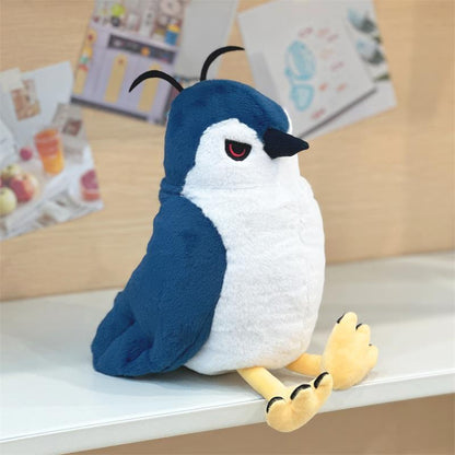 Handmade night heron plush 22cm lifelike Nycticorax stuffed animal
