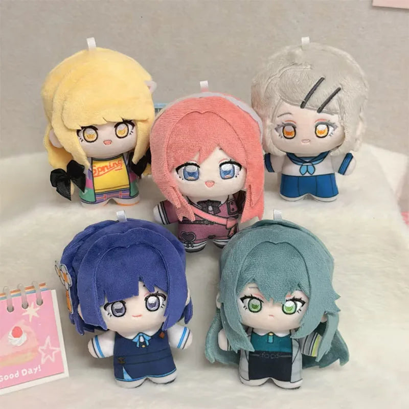 Handmade school idol game plushies five characters 10cm display