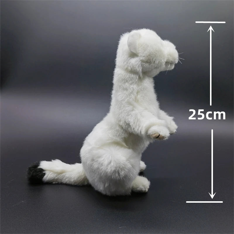 Handmade style high fidelity wild stoat simulation model