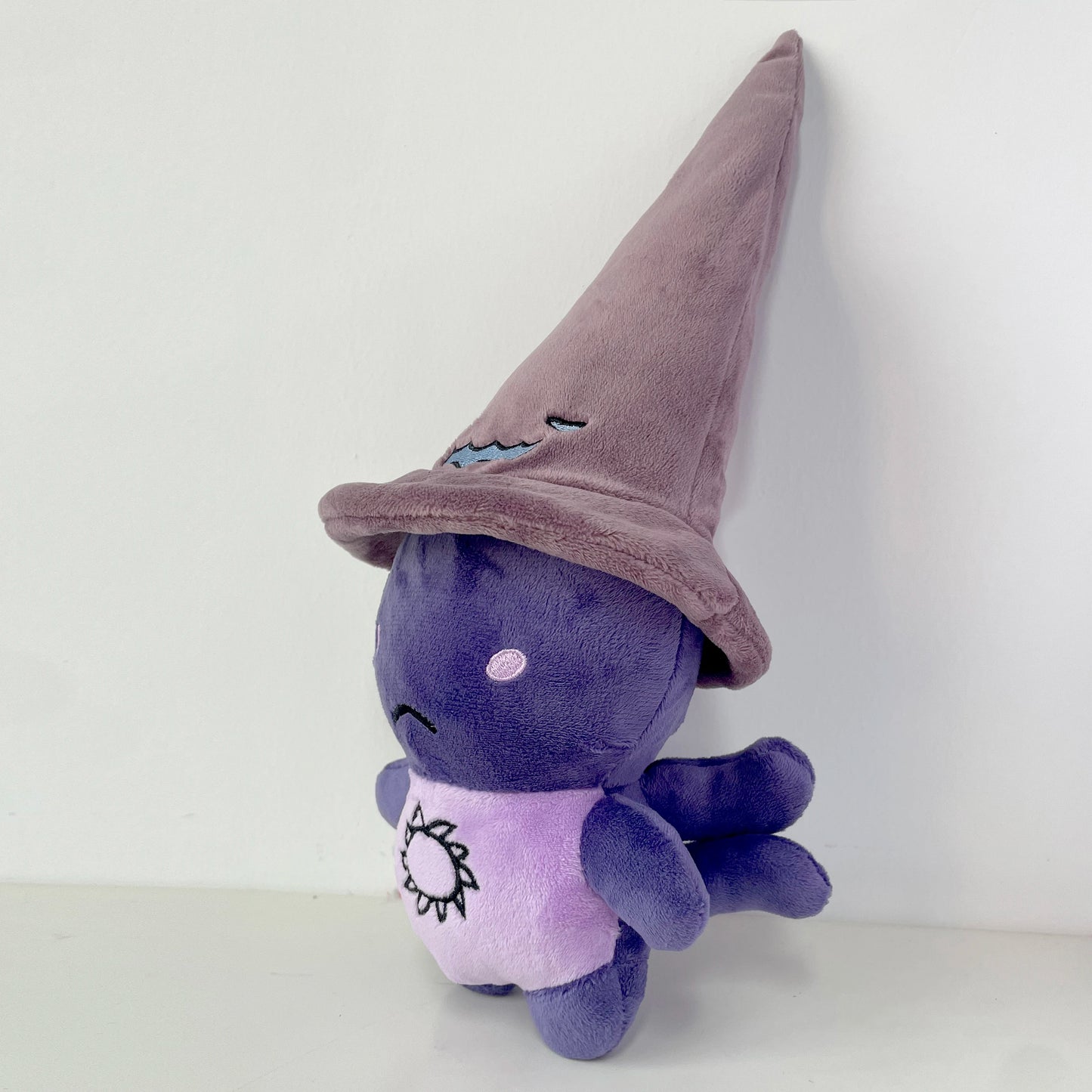 Handmade wrath plush toy Azure figure side view
