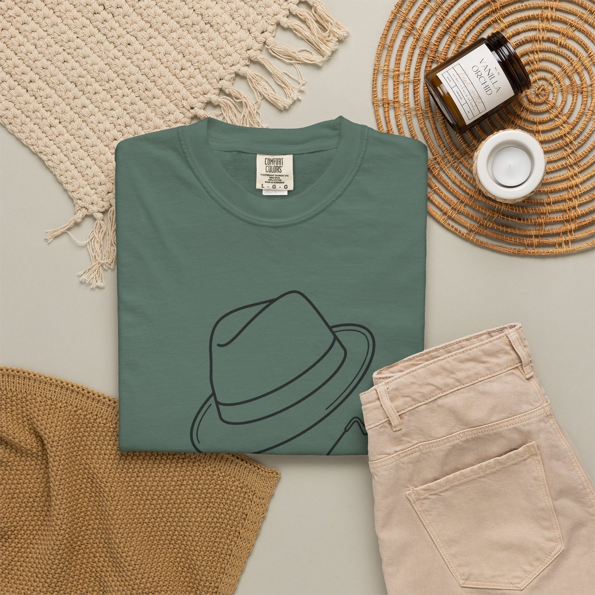 Heavyweight Comfort Colors country singer unisex graphic tee