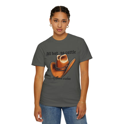 Heavyweight cotton tee draped to show relaxed roomy drape
