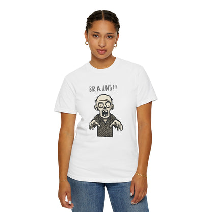 Heavyweight cotton tee with zombie art.
