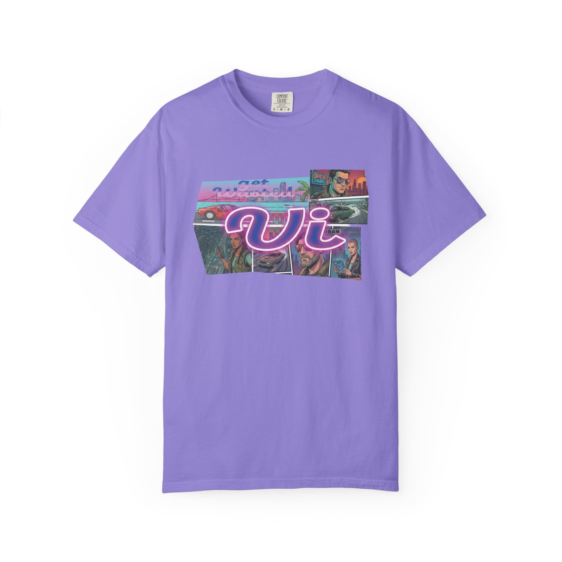 Heavyweight neon Miami graphic tee
