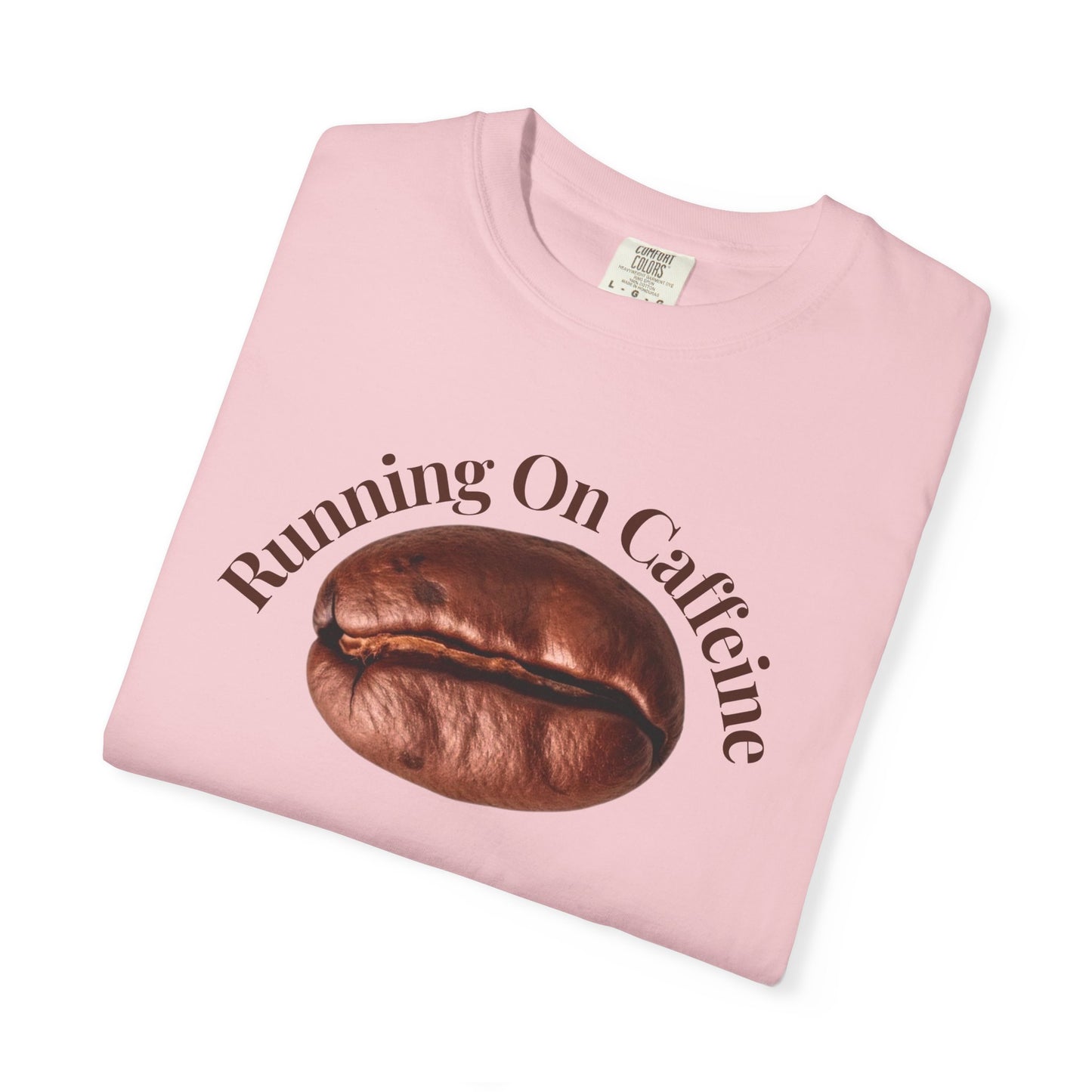 Heavyweight tee displayed flat showing pre-shrunk roomy relaxed fit