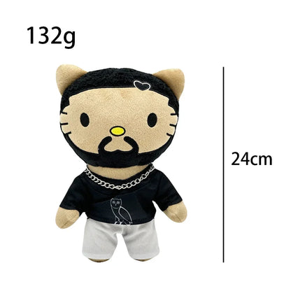 Hello Kitty Rwaper Drake Hello Kitty Plush Doll Limited Edition Rapper Stuffed Toy & Coll ...