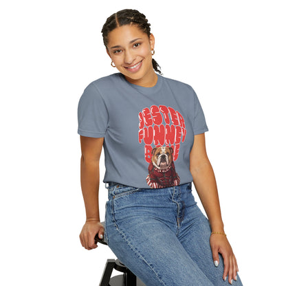 High-quality construction of the bulldog jester tee, built for daily wear.