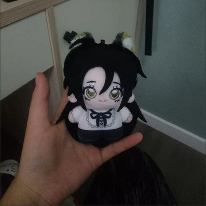 Hikaru doll sitting on white background 10cm figure skater plush