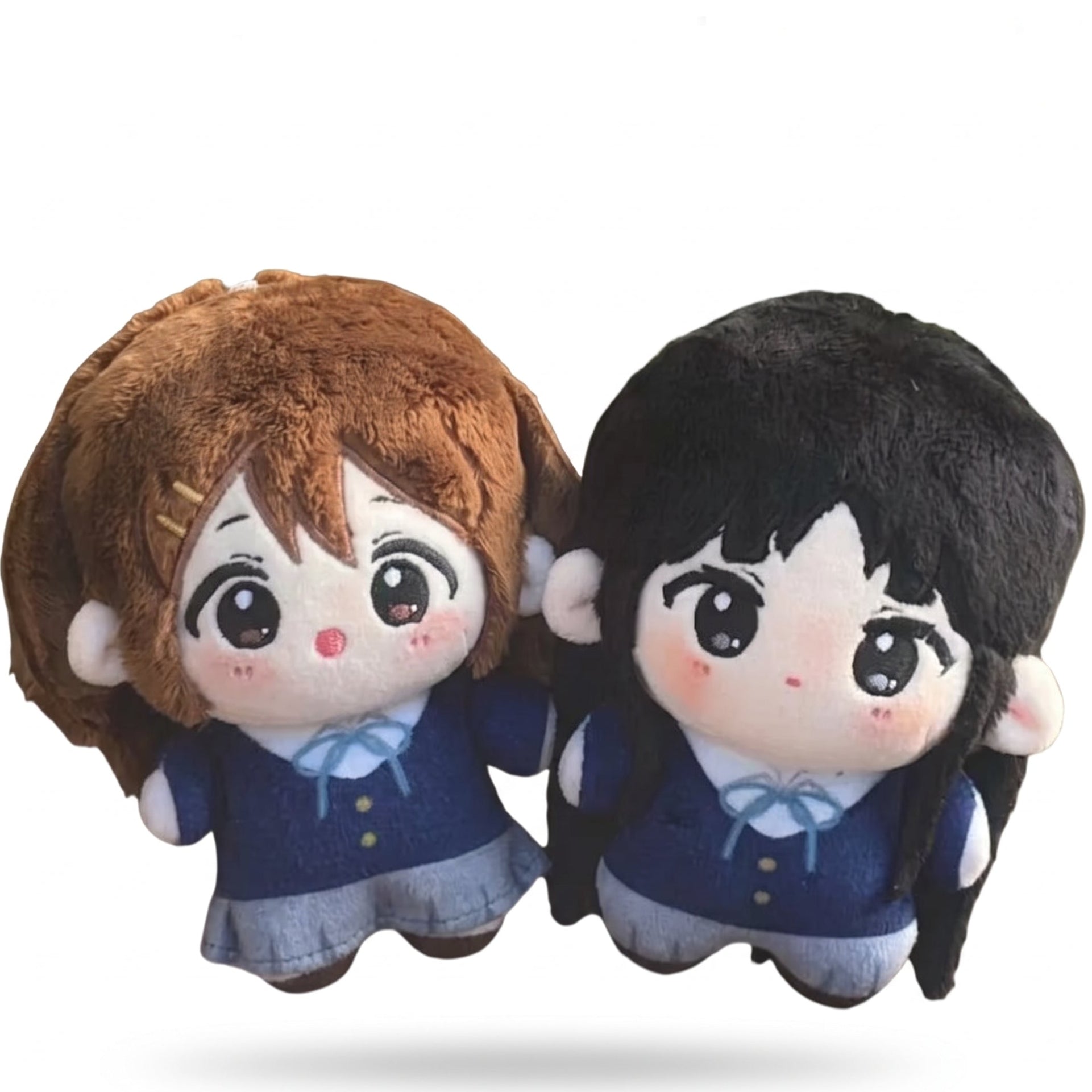 Hirasawa Yui plush doll 10cm K-On anime fan inspired handmade collectible front view