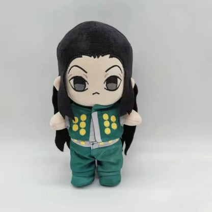 Hisoka plush removable jester costume pieces laid flat handmade
