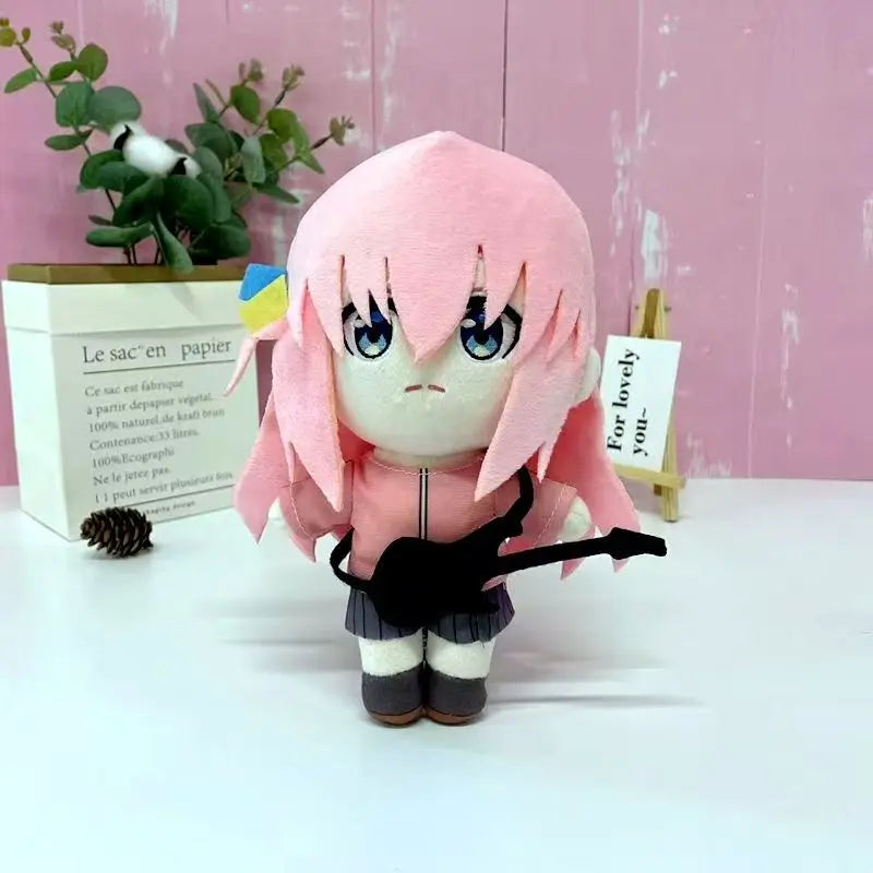 Hitori stuffed toy with guitar accessory closeup detail