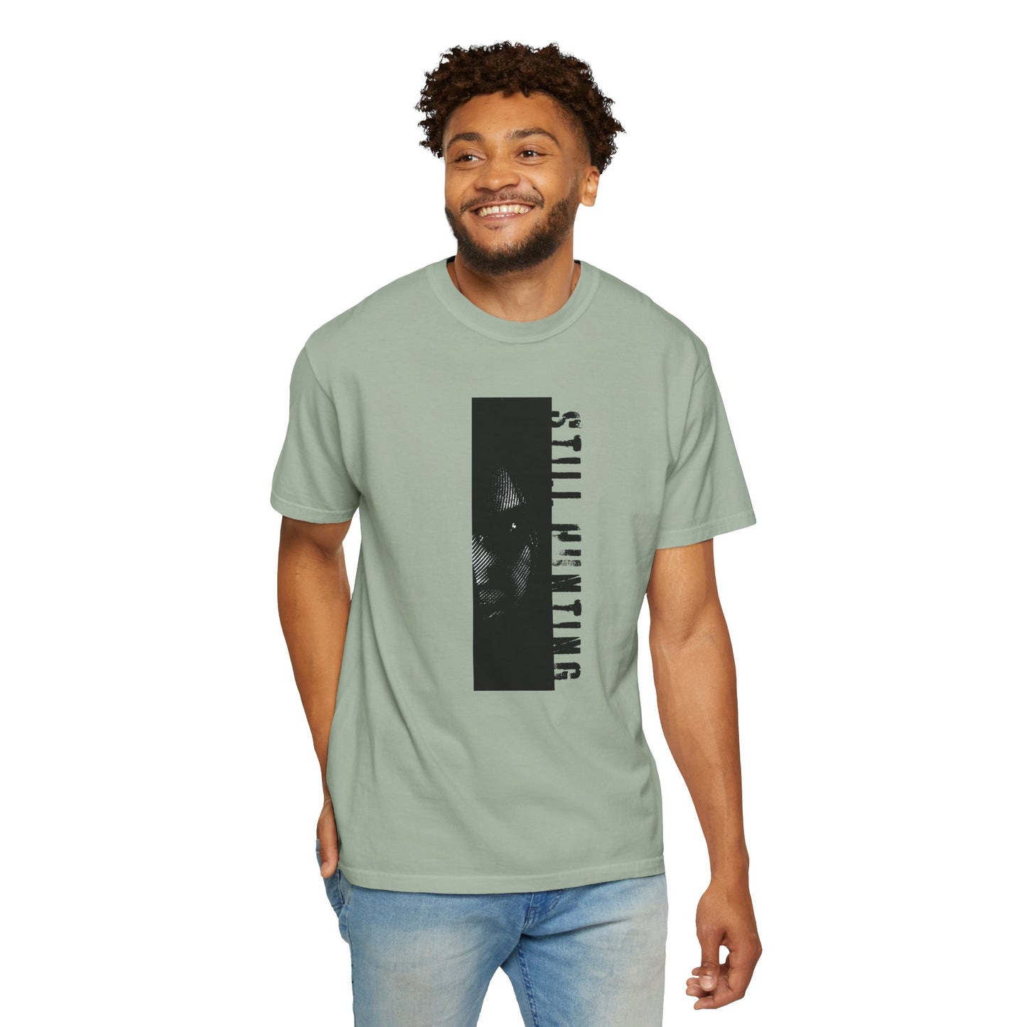 Horror heroine tee model wearing size medium relaxed fit street style photo
