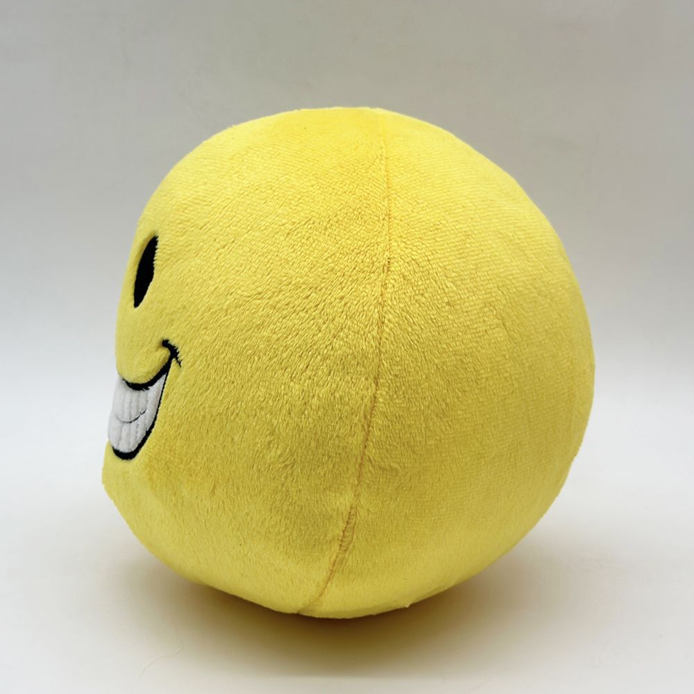 Horror plush floating yellow smile sphere handmade