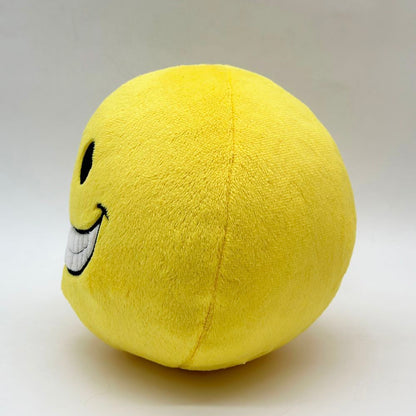 Horror plush floating yellow smile sphere handmade