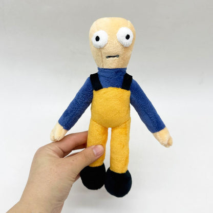 How to Fish game merchandise fisherman Bob plush side profile view