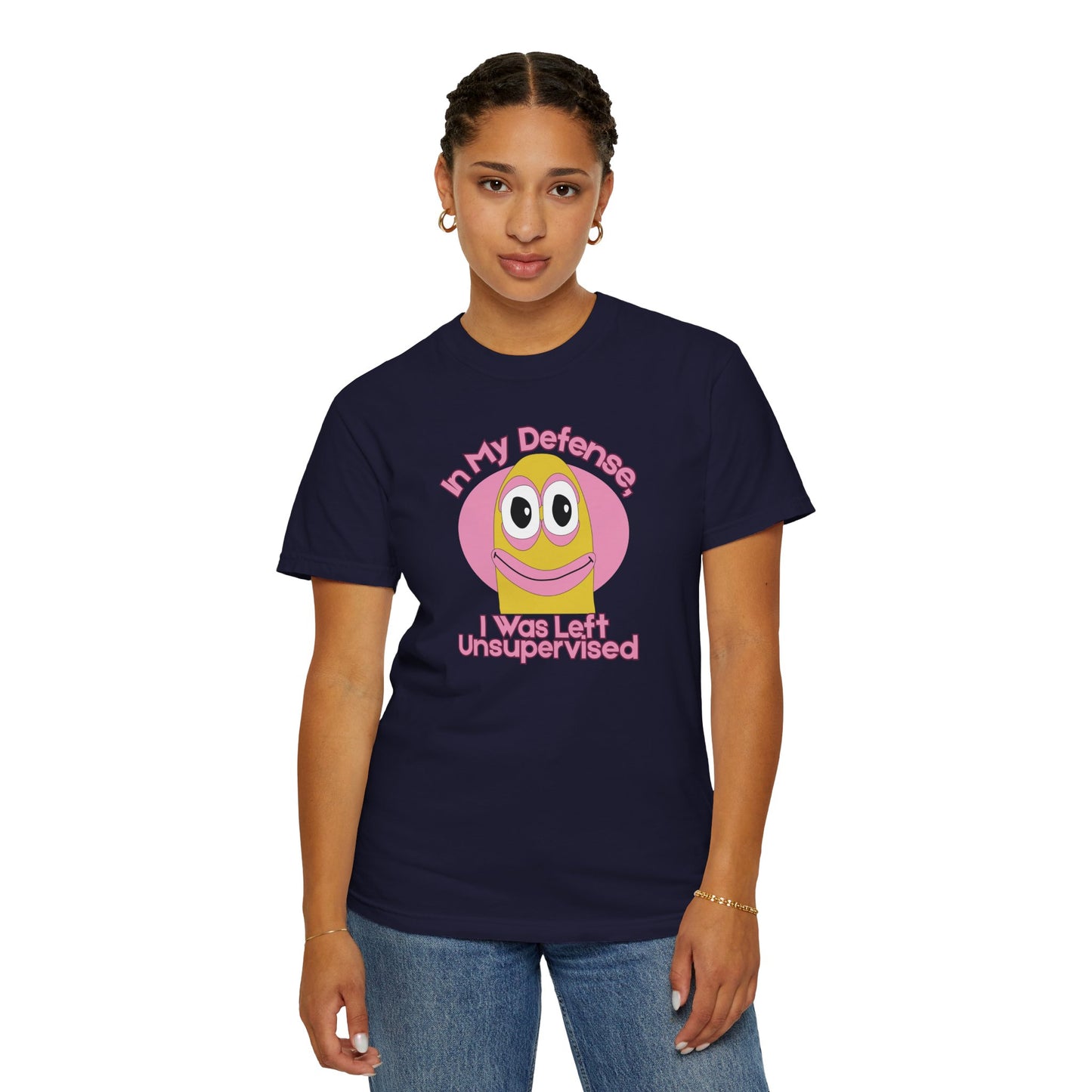Humor shirt unsupervised meme design available in 58 colors size S to 3XL