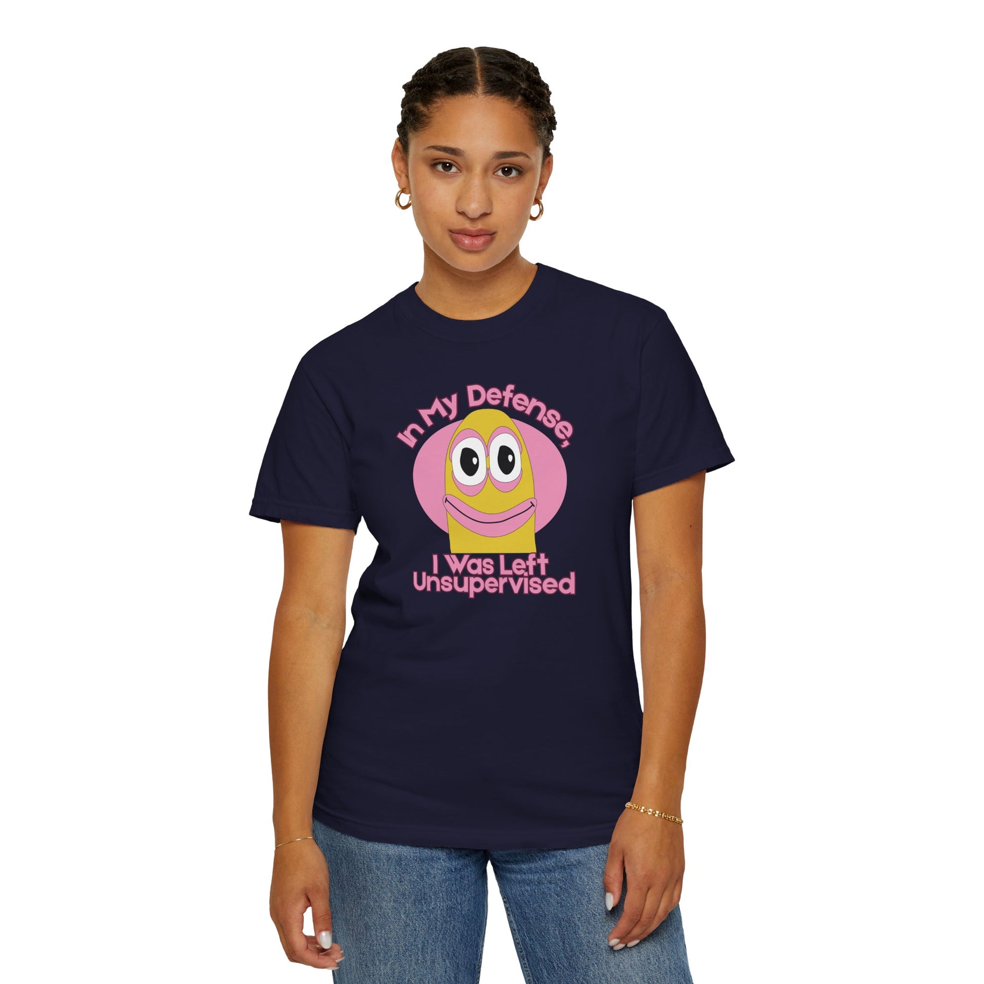 Humor shirt unsupervised meme design available in 58 colors size S to 3XL