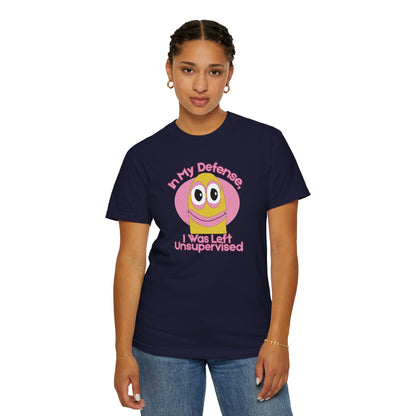 Humor shirt unsupervised meme design available in 58 colors size S to 3XL