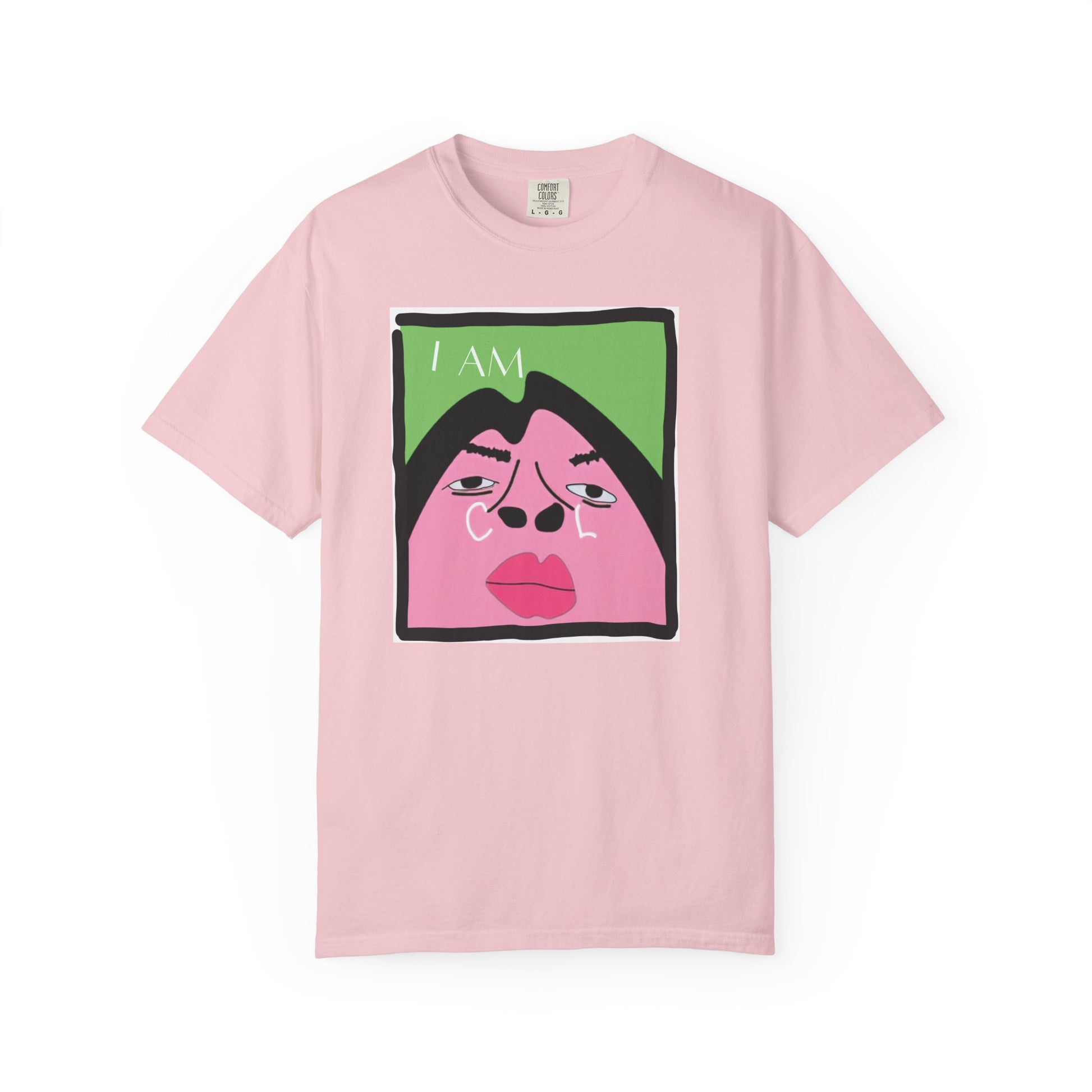 I Am Cool Comfort Colors 1717 heavyweight graphic tee in sage green