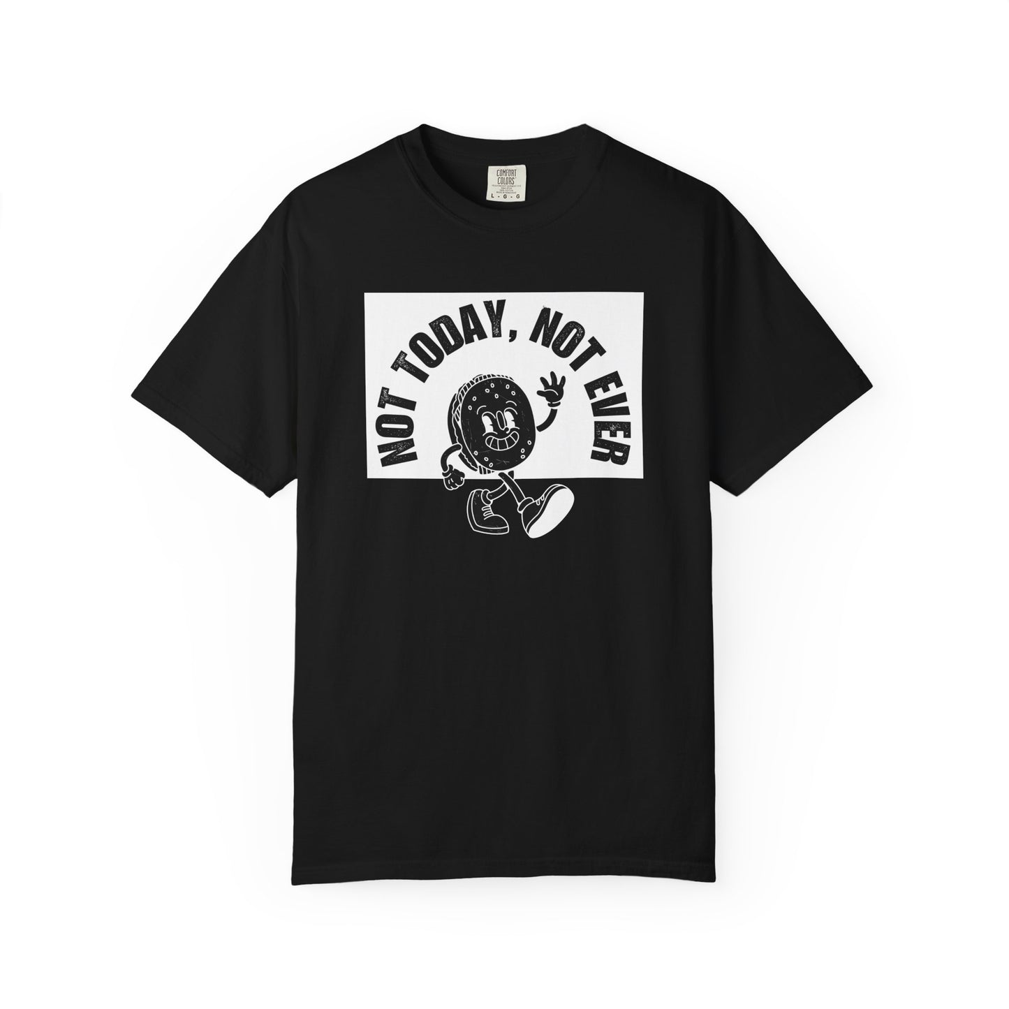 I Void Today Not Ever coffee addict shirt flat lay on neutral background