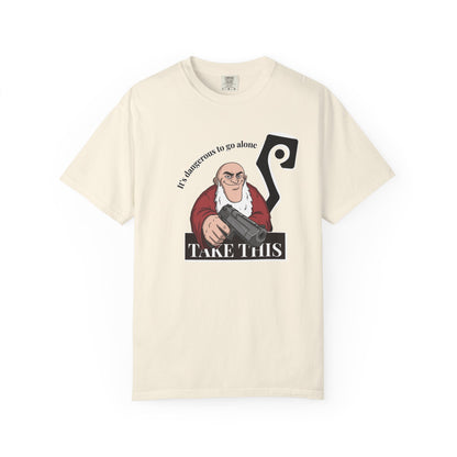 If Sorrow To Sin Alone funny philosophy tee black garment dyed
